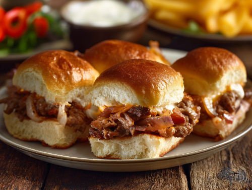 Philly Cheesesteak Sliders - NEW