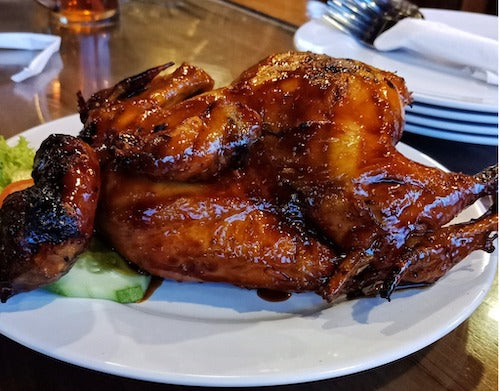 Labor Day Chicken and Sausage BBQ Platter