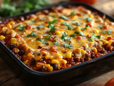 Beefy Cheesy Enchiladas Casserole - NEW