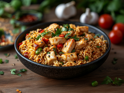 Ramen Chicken Broccoli Stir Fry