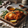 Sweet Tea Fried Chicken, Buttermilk Mashed Potatoes, Sweet Corn