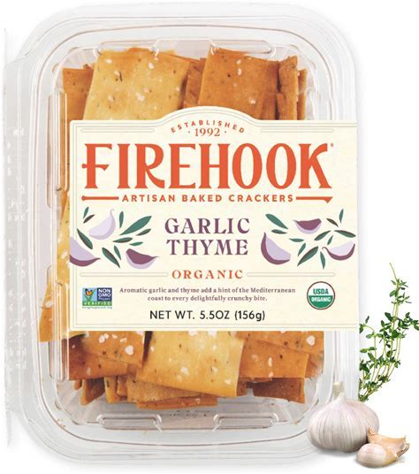 Firehook Garlic Thyme Crackers