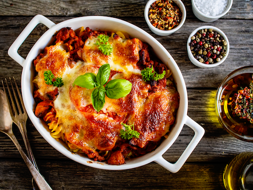 Five Cheese Beefy Pasta