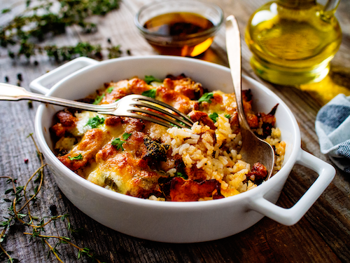 SS BBQ Chicken Rice Casserole