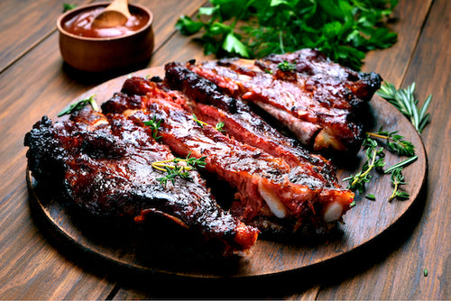 St Louis BBQ Ribs, Au Gratin Potatoes, Sweet Corn