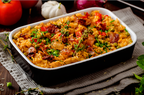 Apple Smoked Bacon Chicken Jambalaya
