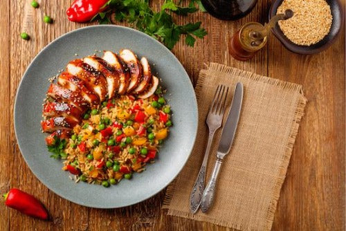 Chinese BBQ Pork with Fried Rice