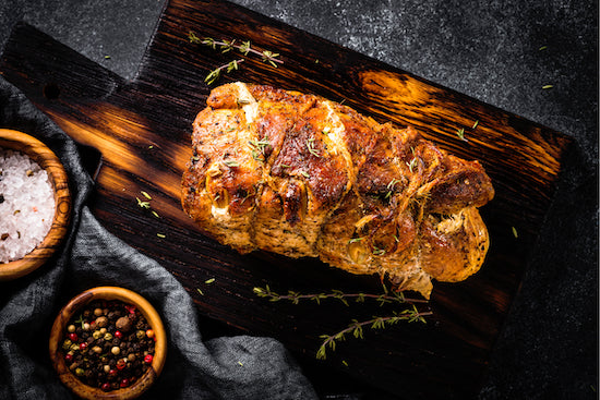 Cajun Fried Pork Loin with Vegetables - Low Carb