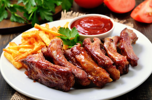 Sweet Carolina Ribs with Fries - Main Image