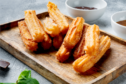 Churros & Nutella Dipping Sauce