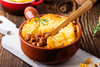 Cowboy Beef Casserole with Cornbread Topping
