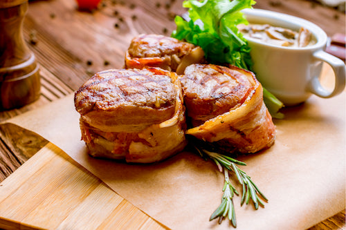 Apple Smoked Pork Tenderloin with Rice and Veggies
