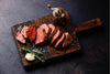 Lower Carb - Herb-Encrusted Beef Tenderloin, Veggies