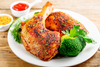 Lower Carb - Garlic Herb de Provence Chicken Leg Quarter, Broccoli