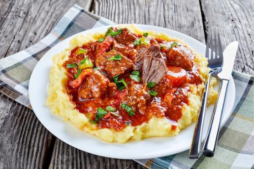 Irish Beef Stew with Mashed Potatoes