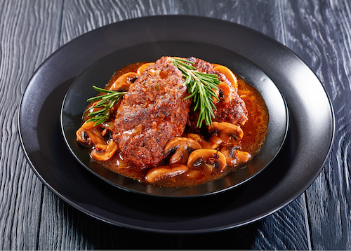 Lower Carb - Smothered Salisbury Steak & Vegetables