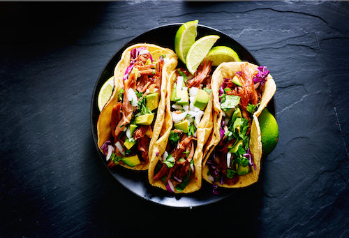 Mexican Style Pulled Pork Quesadillas, Queso, Salsa
