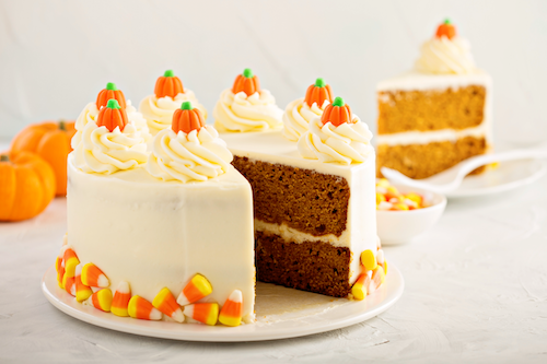 Pumpkin Cinnamon Butter Cake Slice