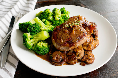 Lower Carb Steak Veggie Dinner