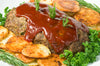 Tomato Glazed Meatloaf, Rosemary Garlic Potatoes, Green Beans - NEW