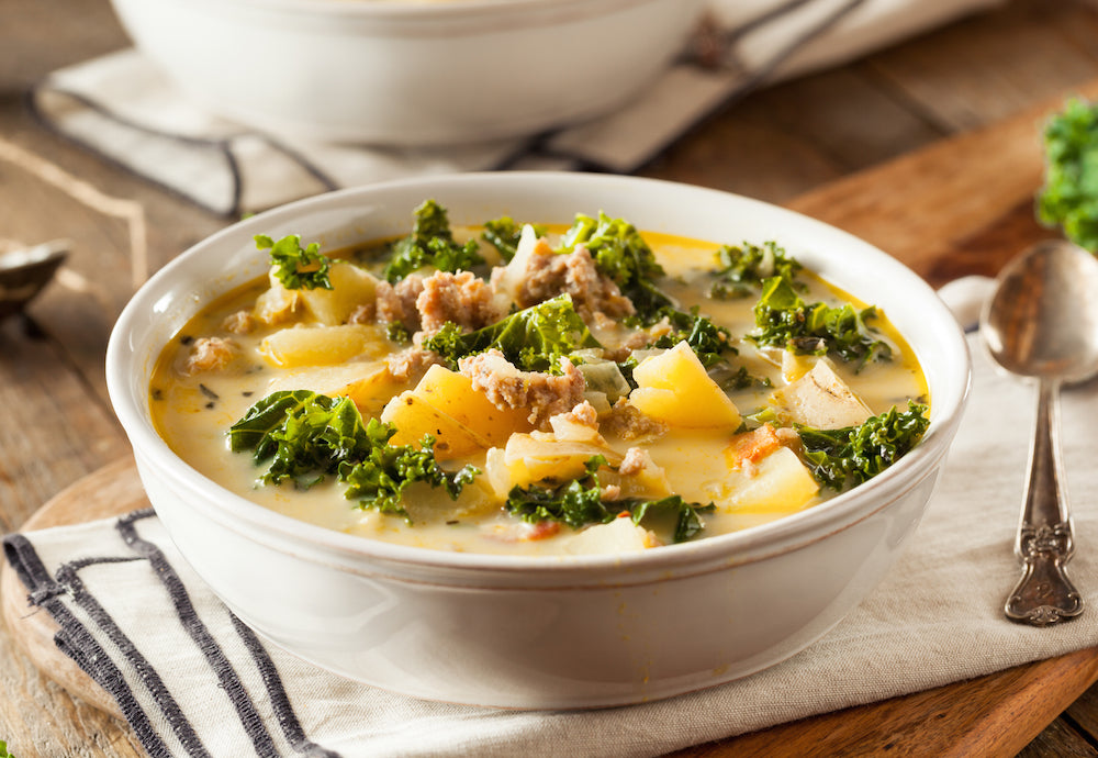 Ground Turkey and Kale Soup