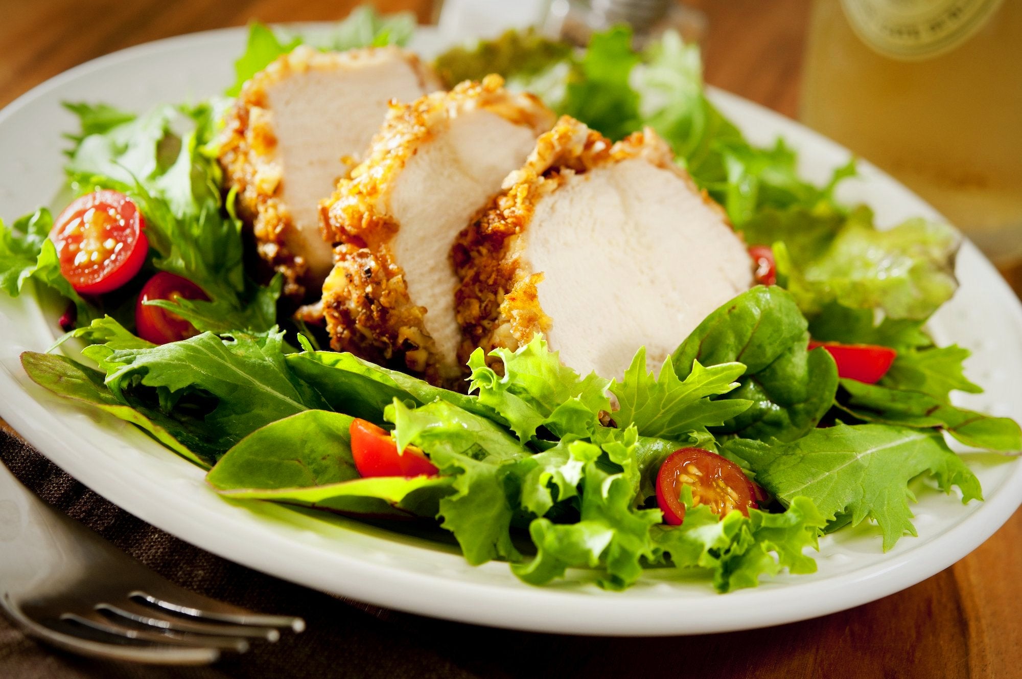 Turkey Cutlet Club Salad with Homemade Ranch Dressing