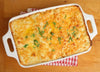 Chicken Artichoke Rice Casserole. We roast our organic chicken breasts in all natural chicken reduction, and serve over rice, and artichoke hearts in a light flavorful white wine sauce. Topped with Cheddar Cheese.