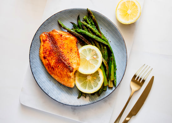 Blackened Tilapia and vegetables