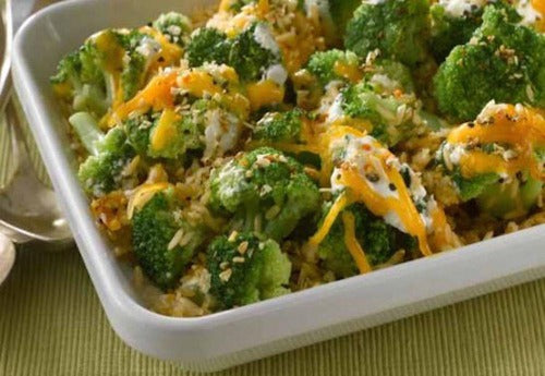 Cheesy Broccoli Rice Casserole.