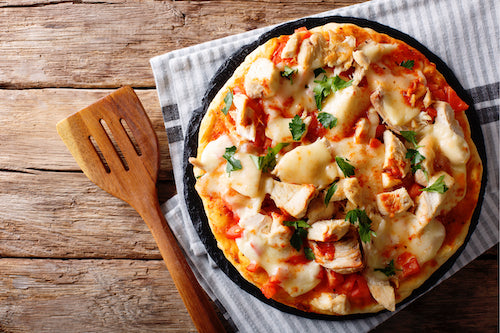 Buffalo Chicken Pizza - Cauliflower Crust