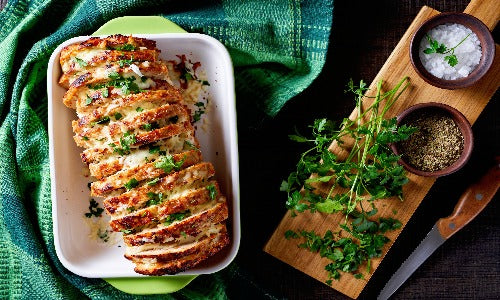 Loaded Cheeseburger Meatloaf, Oven Fried Cheesy Cauliflower