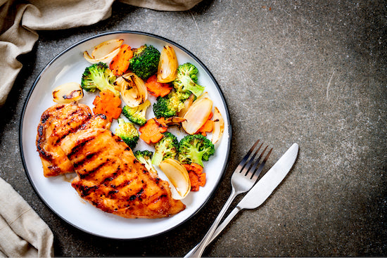 Grilled Chicken with Summer Veggies