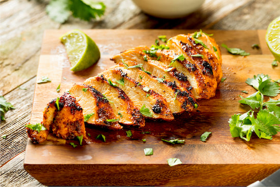 Honey Garlic Chicken, Sweet Potatoes, Sautéed Spinach Low Carb
