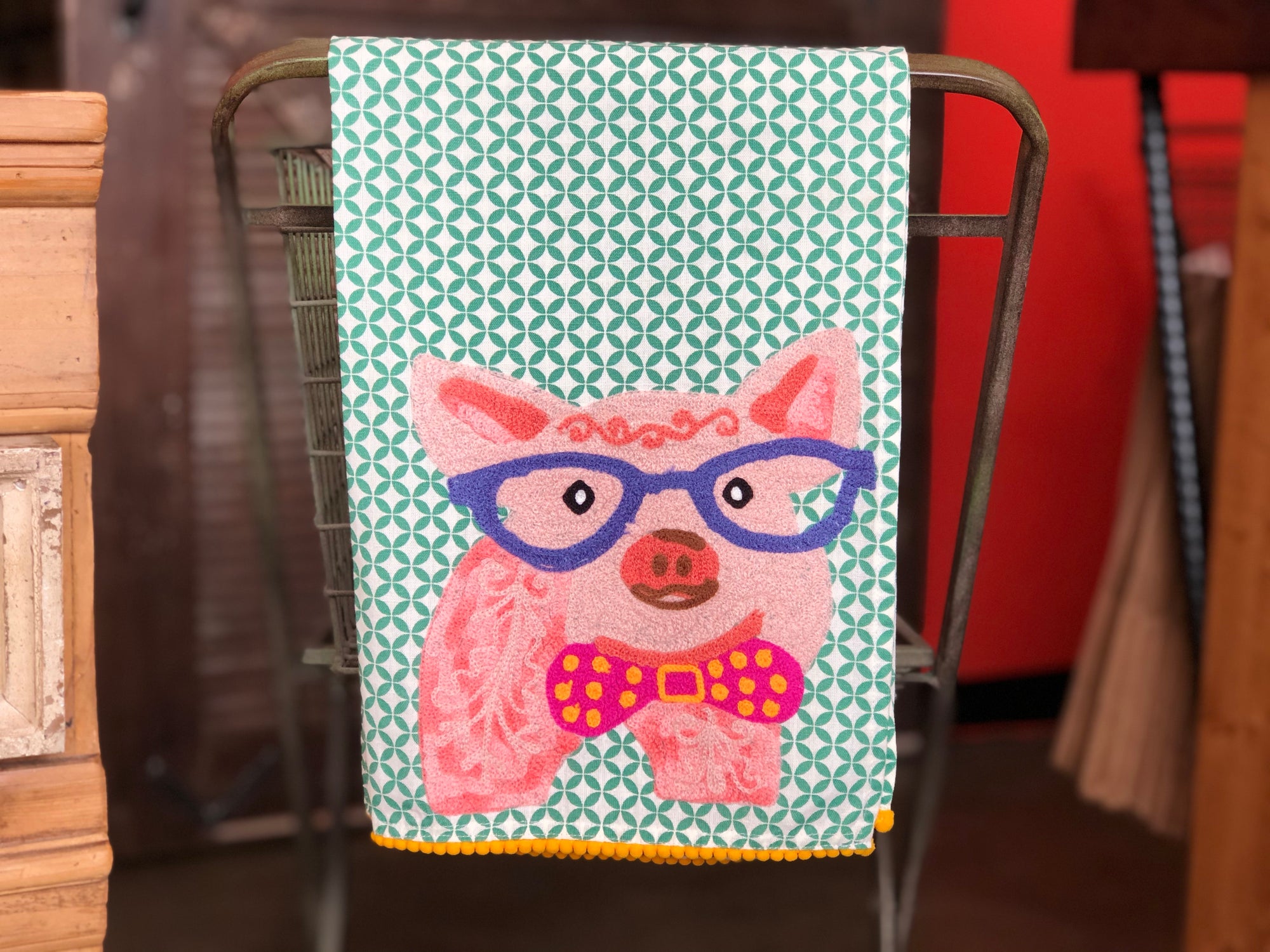 “This Little Pig Ate Roast Beef” Tea Towel