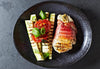 Grilled Chicken with Proscuitto Zucchini and Tomatoes